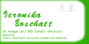 veronika boschatt business card